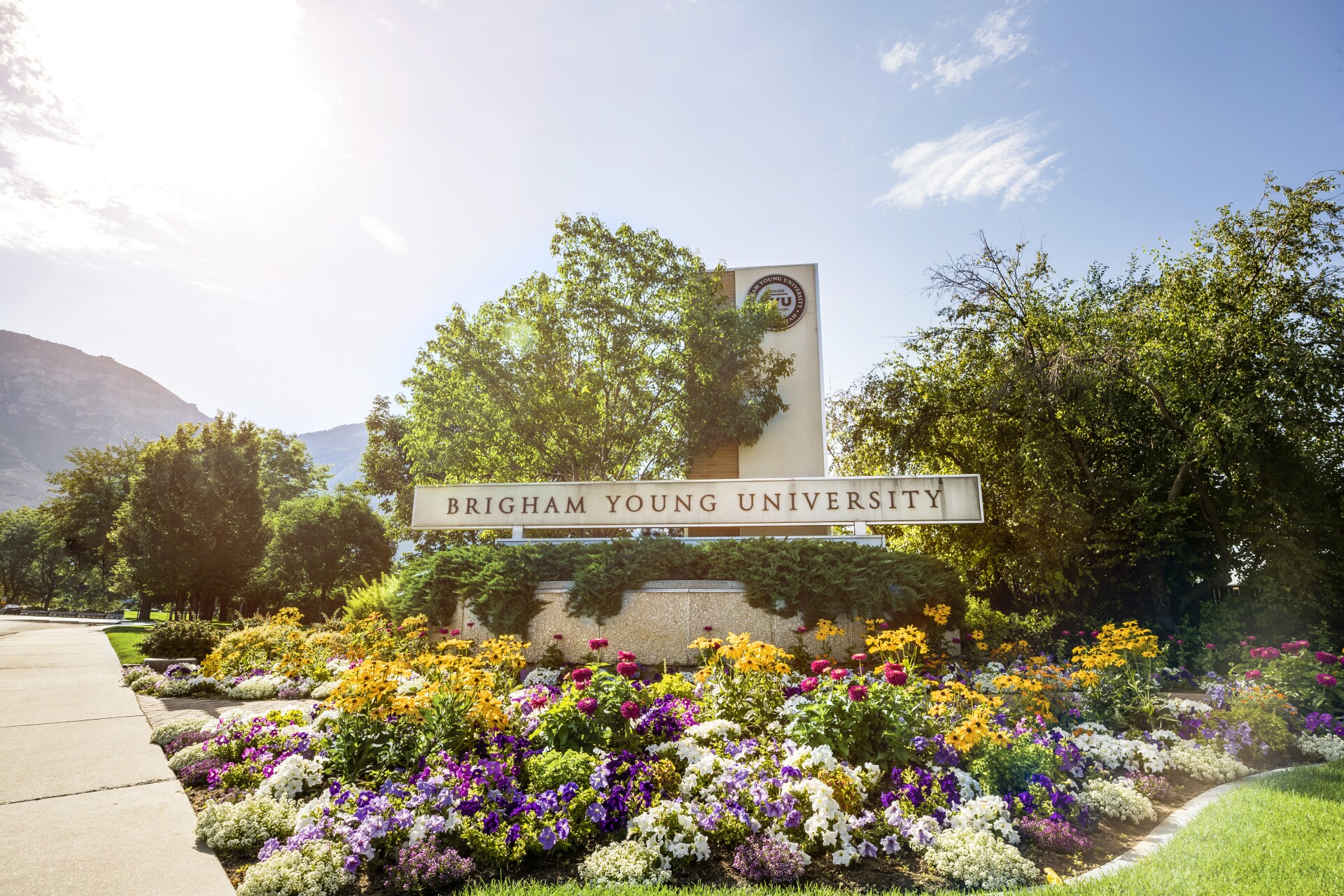 BYU sign outside of campus